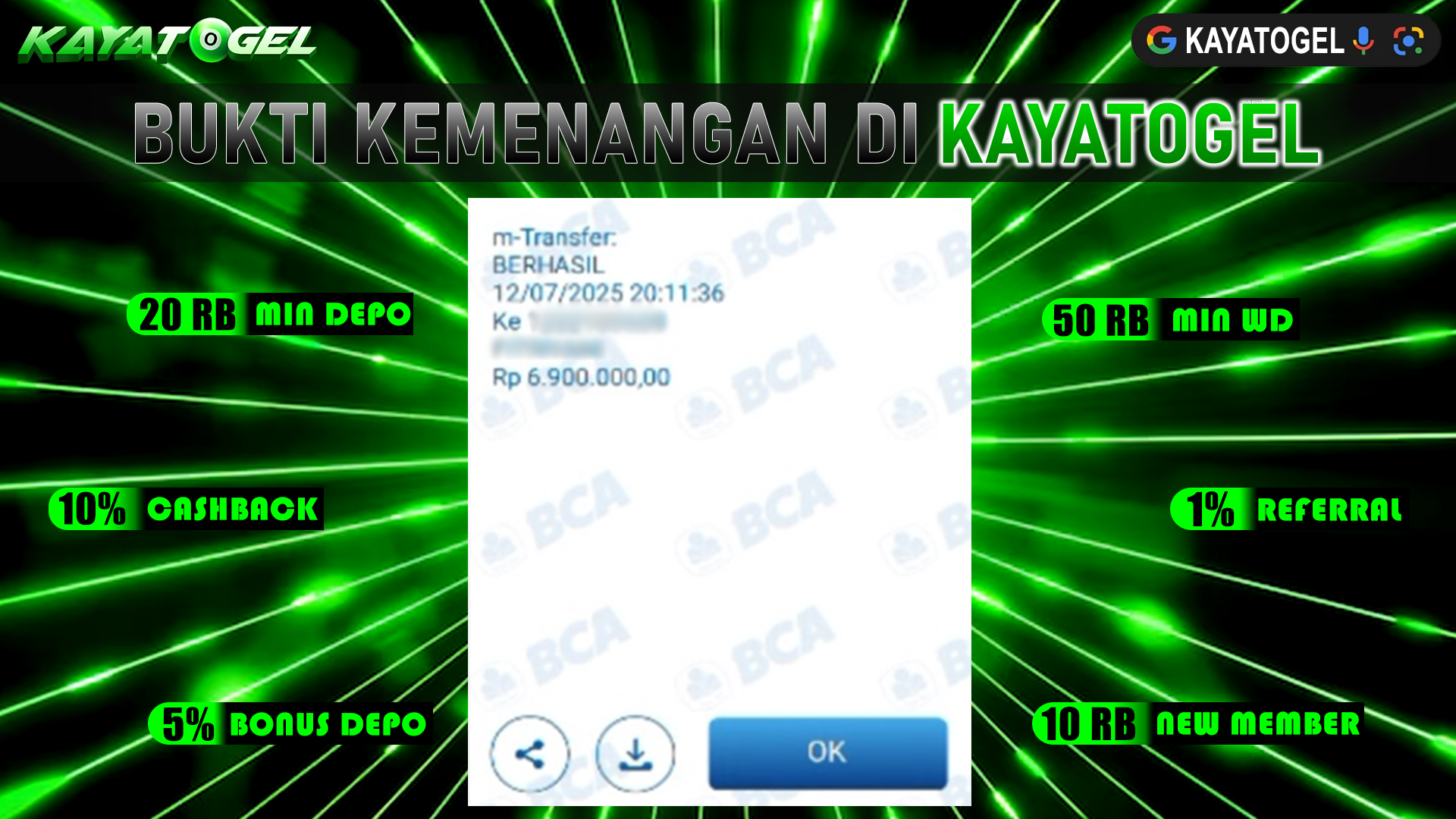KAYATOGEL JACKPOT TOGEL PASARAN NEW YORK Rp.6.900.000.,- LUNAS