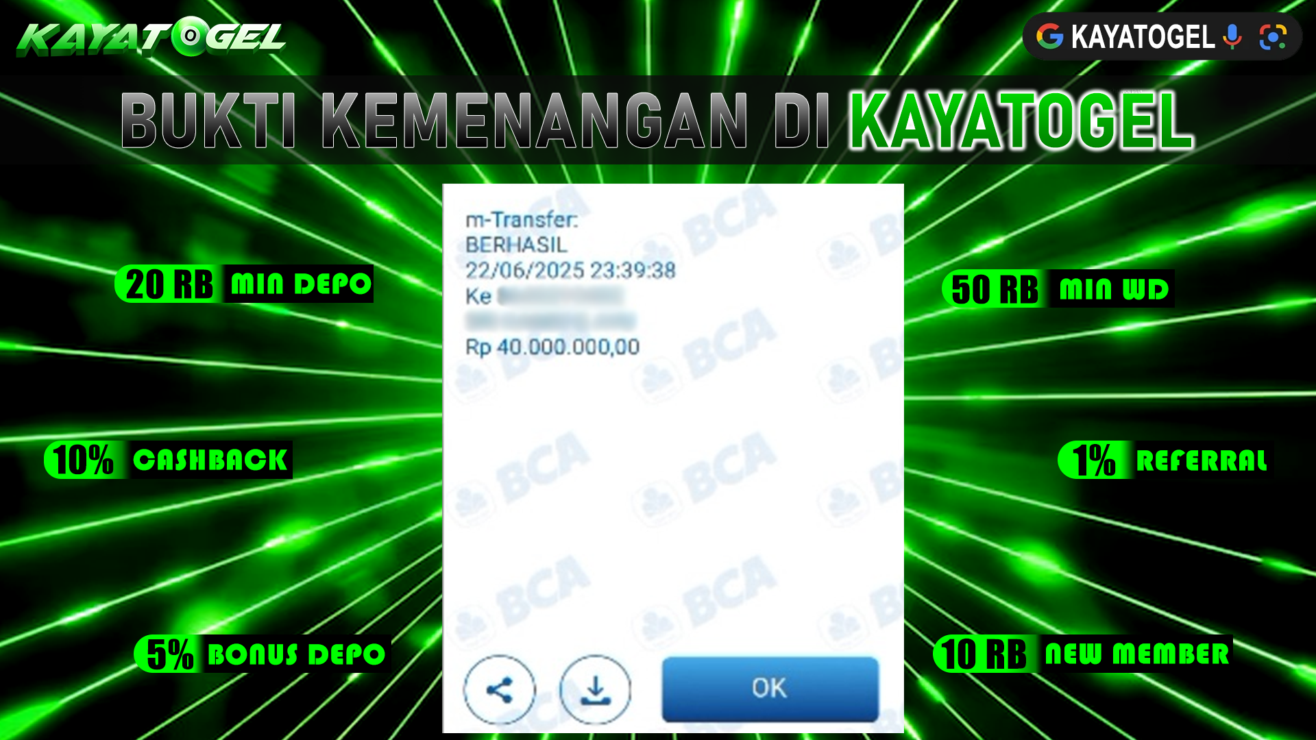 KAYATOGEL JACKPOT TOGEL PASARAN HONGKONG Rp.40.000.000.,- LUNAS
