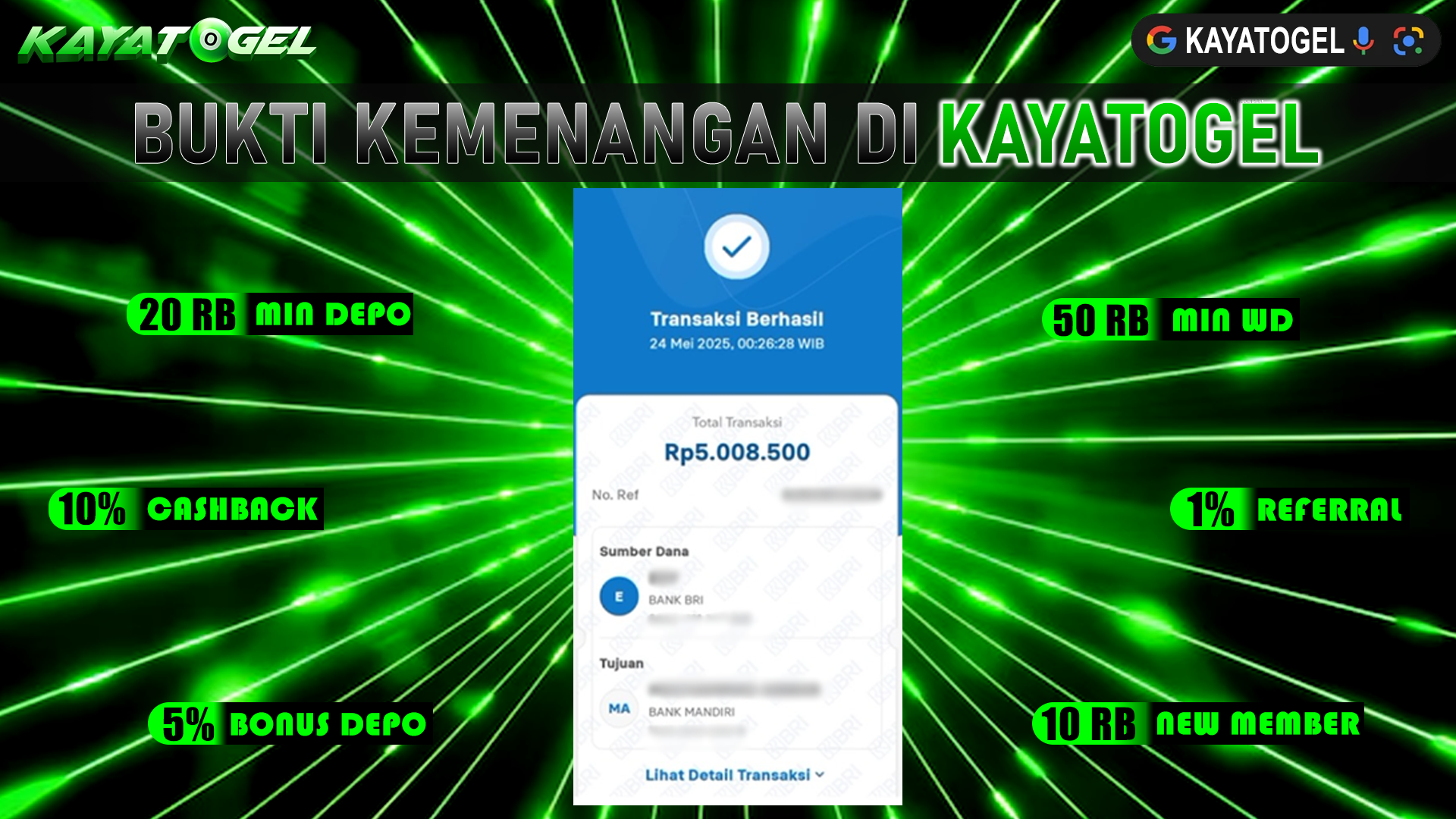 KAYATOGEL JACKPOT SLOT KOI GATE Rp.5.008.500.,- LUNAS