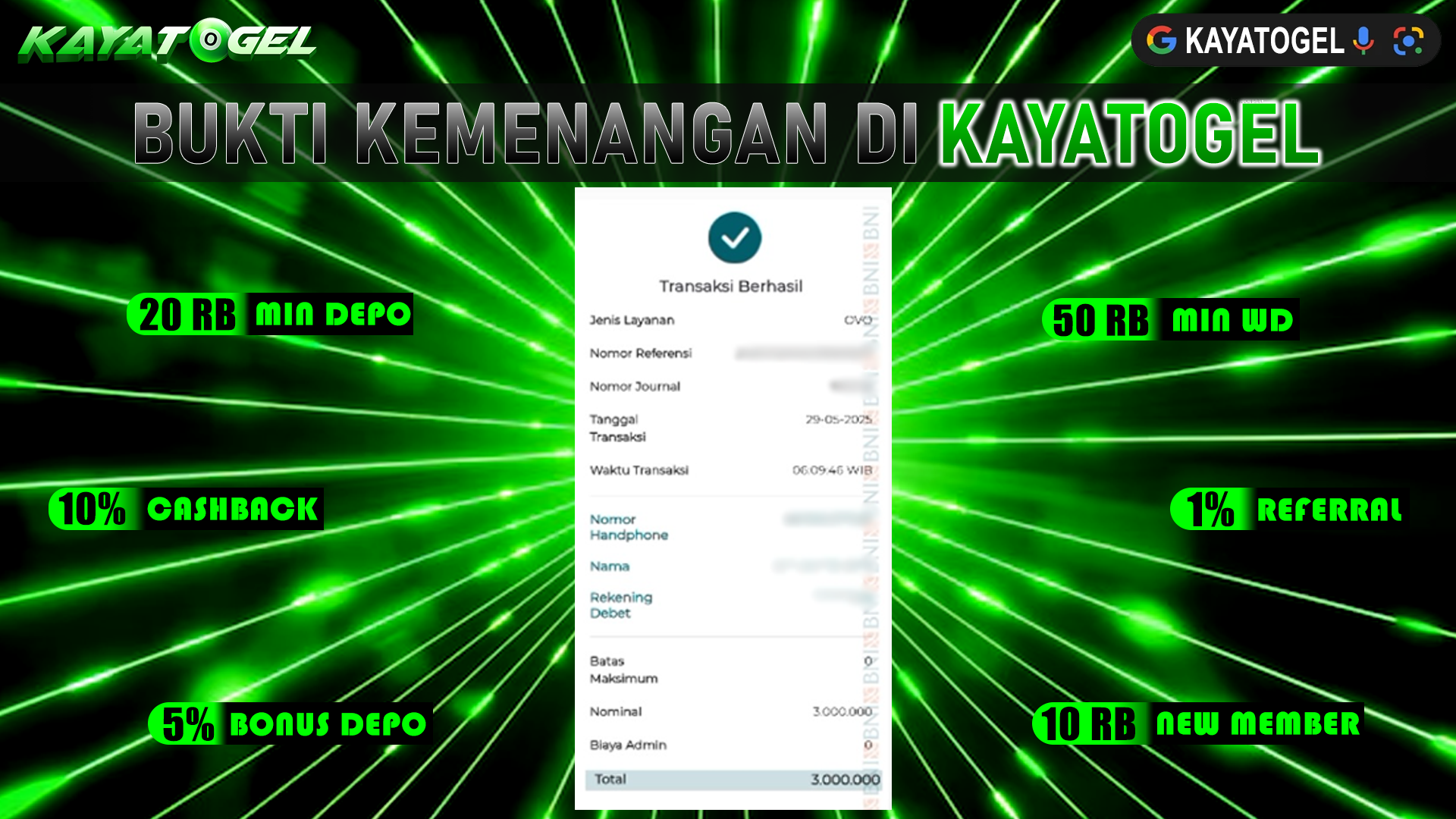 KAYATOGEL JACKPOT SLOT CAISHEN WINS Rp.3.000.000.,- LUNAS