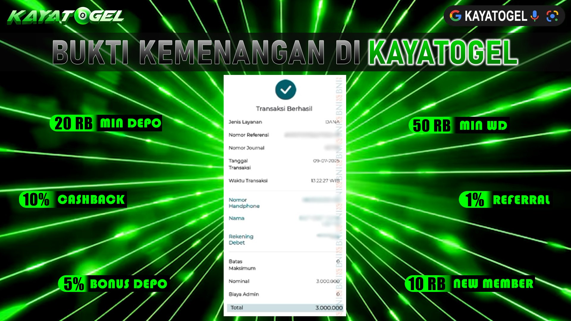 KAYATOGEL JACKPOT SLOT 5000X MANIA Rp.3.000.000.,- LUNAS